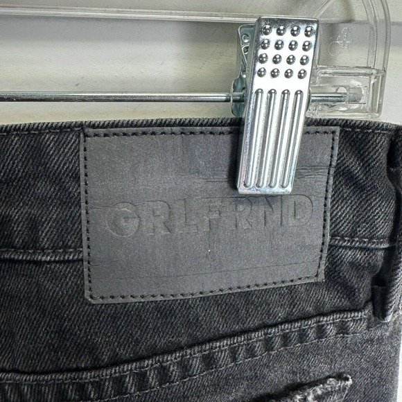 NWOT GRLFRND The Hailey Low Rise Boot Jeans Slit Hem Sunset Strip Black Size 27 - Picture 9 of 13